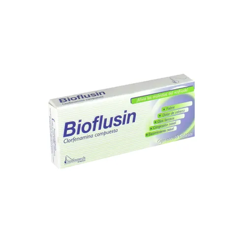 Bioflusin Con 10 Tabletas