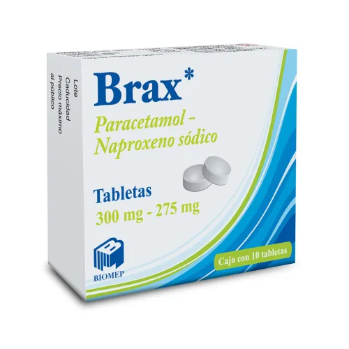 Comprar Brax 300/275 Mg Con 10 Tabletas