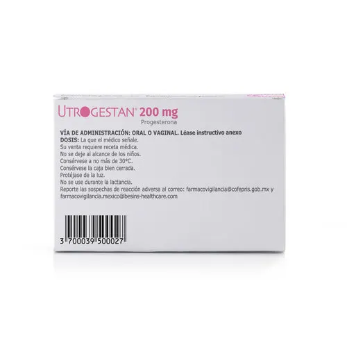 Utrogestan 200 Mg Con 14 Cápsulas