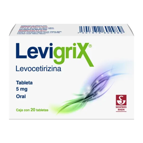 Comprar Levigrix 5 Mg Con 20 Tabletas