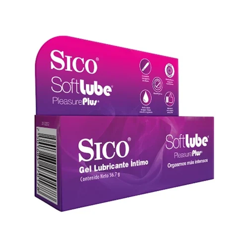 Sico Soft Lube Pleasure Plus Gel Lubricante Íntimo 56.7 G