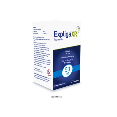 Expliga Xr 50 Mg Con 30 Cápsulas