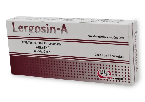 Comprar Lergosin-A 0.25/2 Mg Con 15 Tabletas