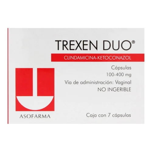 Comprar Trexen Duo 100/400 Mg Con 7 CÁPsulas Vaginales