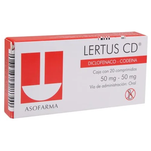 Comprar Lertus 50/50 Mg Con 20 Comprimidos