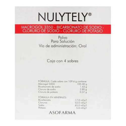 Comprar Nulytely 3350 105/1.43/2.80/0.37 G Con 4 Sobres De Polvo