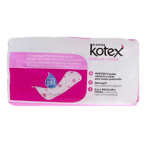 Kotex Pantiprotectores Regulares 22 Piezas