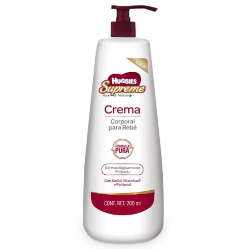 Huggies Supreme Crema Corporal Para Bebé Con 200 Ml