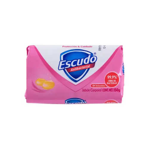 Escudo Antibacterial Jabón Rosa En Barra Con 110 G