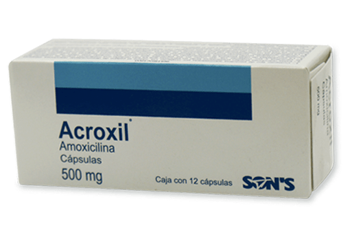 Comprar Acroxil 500 Mg Con 12 Cápsulas