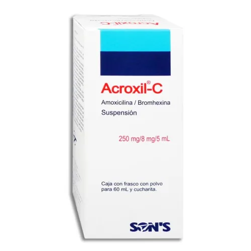 Comprar Acroxil-C 250/8 Mg Con 60 Ml De Suspensión