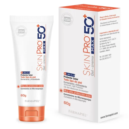 Comprar Skinpro Max Protector Solas Fps50 En Gel-Crema De Uso Diario 60 G Tubo