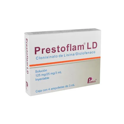 Comprar Prestoflam Ld 125/25Mg Con 4 Ampolletas