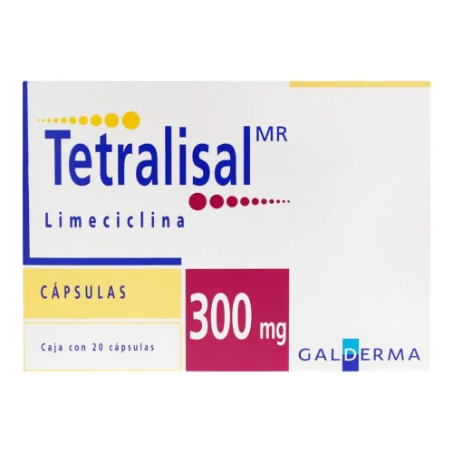 Tetralisal Limeciclina 300 Mg Con 20 Cápsulas