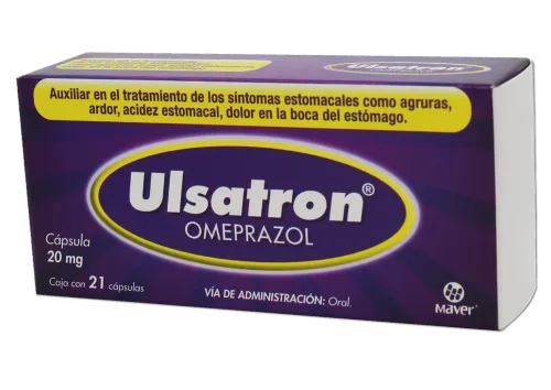 Comprar Ulsatron 20 Mg Con 21 Cápsulas