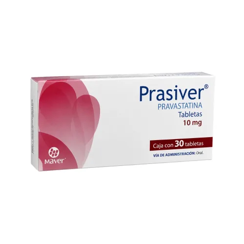 Prasiver 30 tabletas 10 mg precio