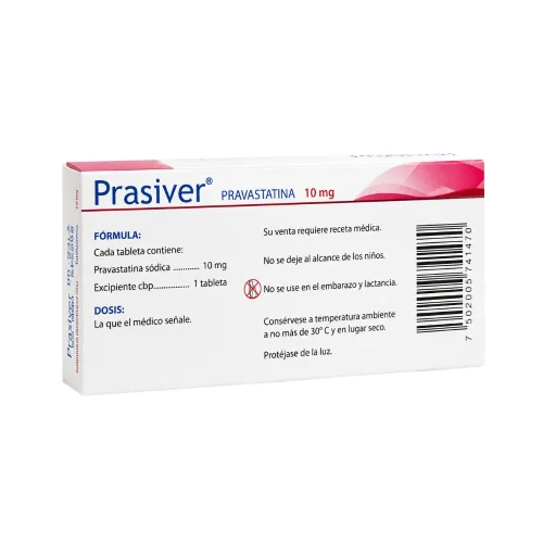 Prasiver 30 tabletas 10 mg precio