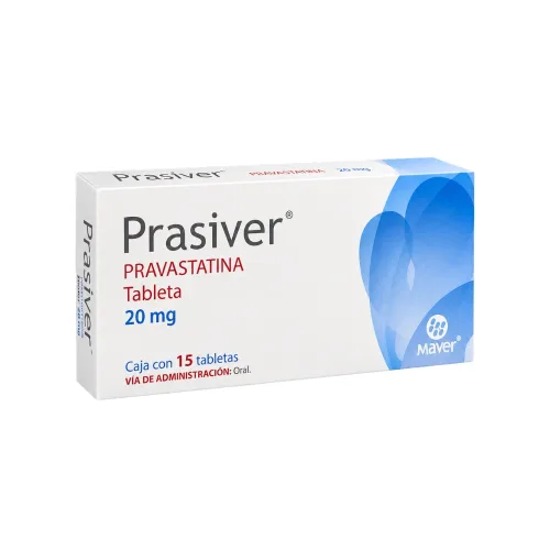 Prasiver 15 tabletas 20 mg precio