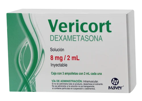 Comprar Vericort 8 Mg Con 3 Ampolletas