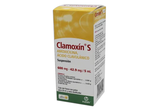 Comprar Clamoxin S 600/42.9 Mg Suspensión Oral Con 50 Ml