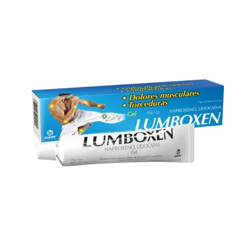 Lumboxen azul 1 gel 10g/2g de 35 g precio