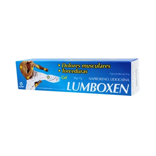 Lumboxen azul 1 gel 10g/2g de 35 g precio