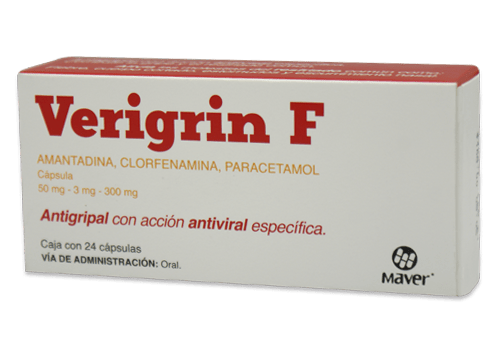 Verigrin F 50/3/300 Mg Con 24 Cápsulas
