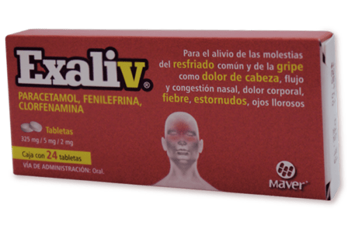 Comprar Exaliv 325/5/2 Mg Con 24 Tabletas