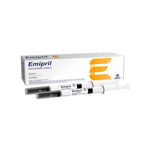 Comprar Emipril 40 Mg Solución Inyectable Con 2 Jeringas Prellenadas