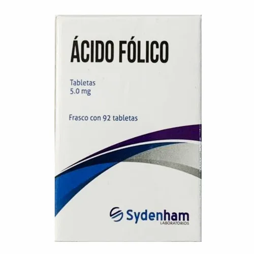 Ácido Fólico 5mg – con 92 Tabletas