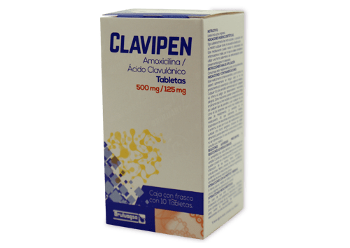 Comprar Clavipen 500/125 Mg 10 Tabletas