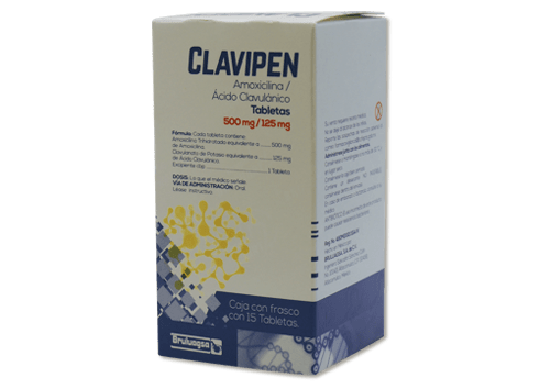 Comprar Clavipen 500/125Mg Con 15 Tabletas