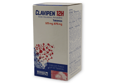 Comprar Clavipen 12 Hrs 125/875 Mg Con 10 Tabletas