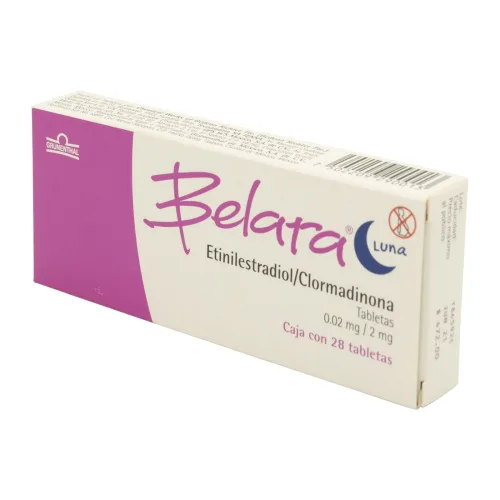 Belara Luna 0.02/2 Mg Con 28 Tabletas