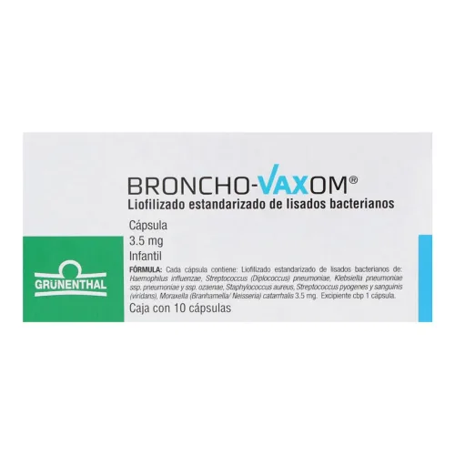 Comprar Broncho‐Vaxom 3.5 Mg Con 10 Cápsulas