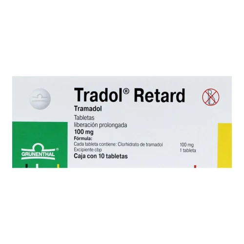 Tradol Retard 100 Mg Con 10 Tabletas