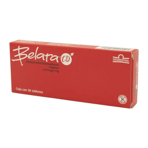 Belara Cd 0.03/2 Mg Con 28 Tabletas