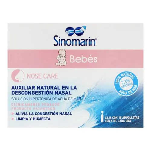 Sinomarin Bebes Descongestionante Nasal 5Ml Con 18 Ampolletas