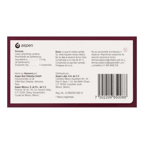 Emselex 7.5 Mg Con 14 Comprimidos