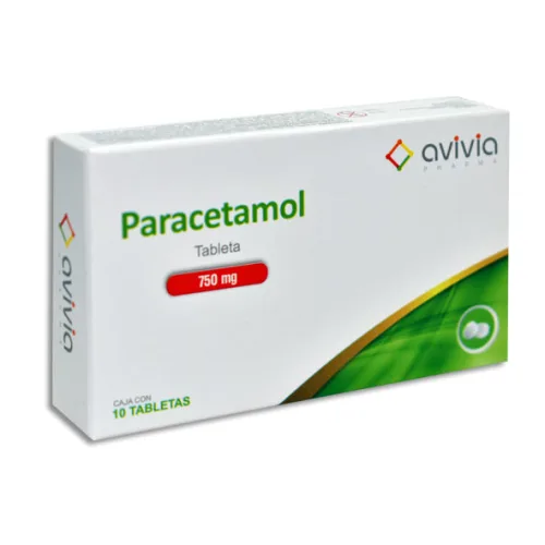 Paracetamol 750 Mg Con 10 Tabletas