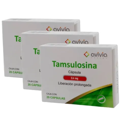 Comprar Tamsulosina 0.4 mg con 20 cápsulas pack 3x2