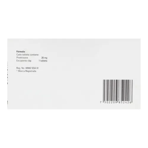 Meticorten 20 Mg Con 30 Tabletas