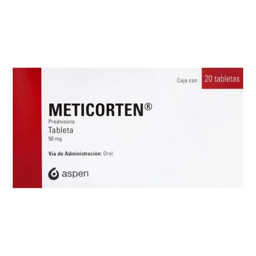 Comprar Meticorten 50 Mg Con 20 Tabletas