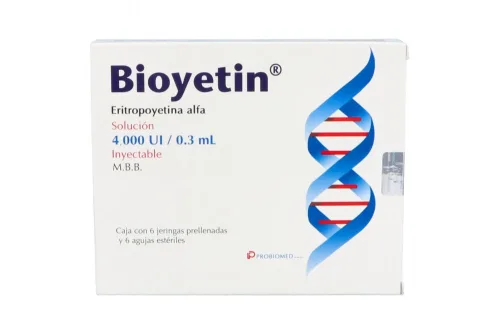 Comprar Bioyetin 4000 Ui Solución Inyectable 6 Jeringas Precargadas