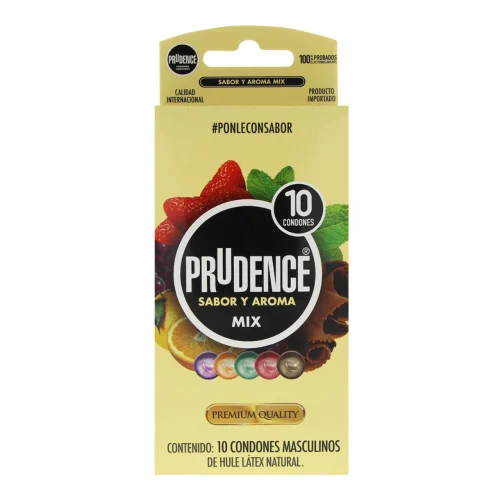Prudence Condones Sabor Y Aroma Mix Con 10 Piezas