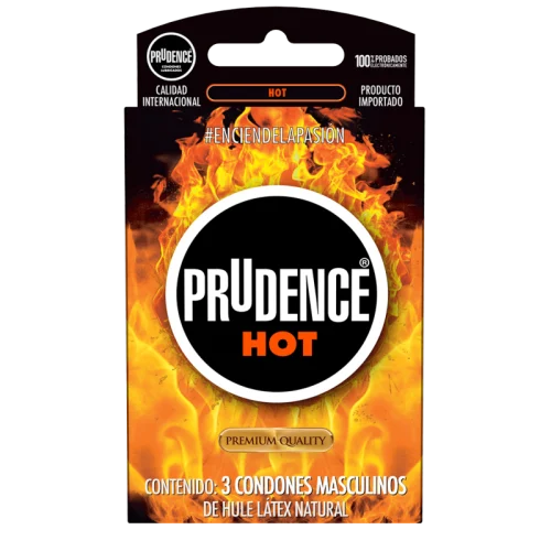 Prudence Condones Hot Con 3 Piezas