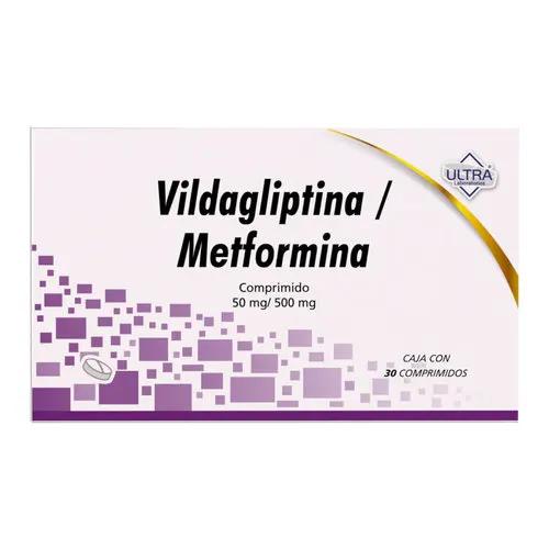 Vildagliptina Metformina 50 Mg/ 500 Mg Con 30 Comprimidos