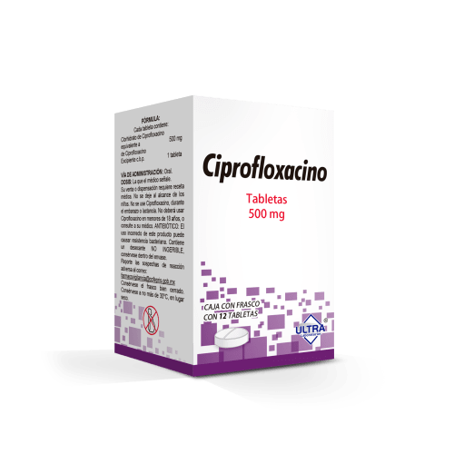 comprar Ciprofloxacino 500 Mg Con 12 Tabletas