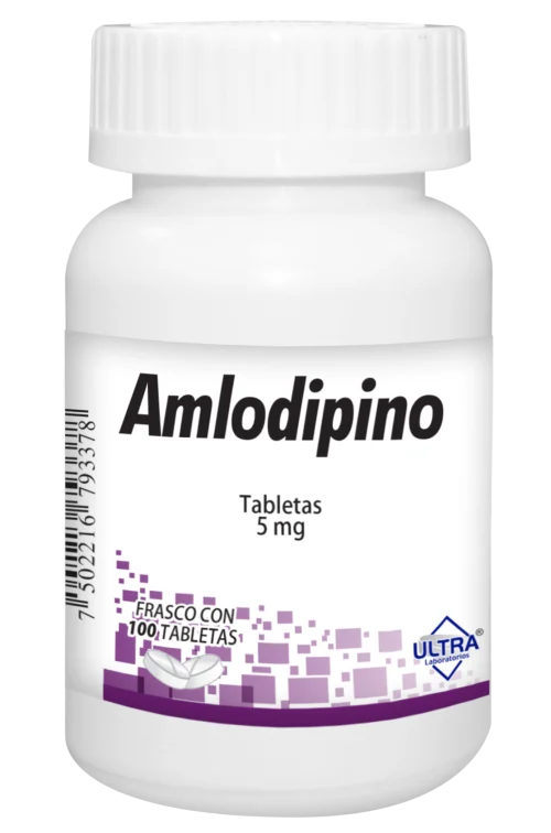 Comprar Amlodipino 5 Mg Con 100 Tabletas