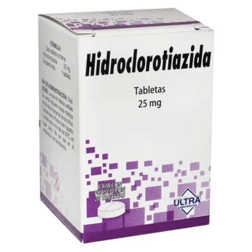Comprar Hidroclorotiazida 25 Mg Con 20 Tabletas